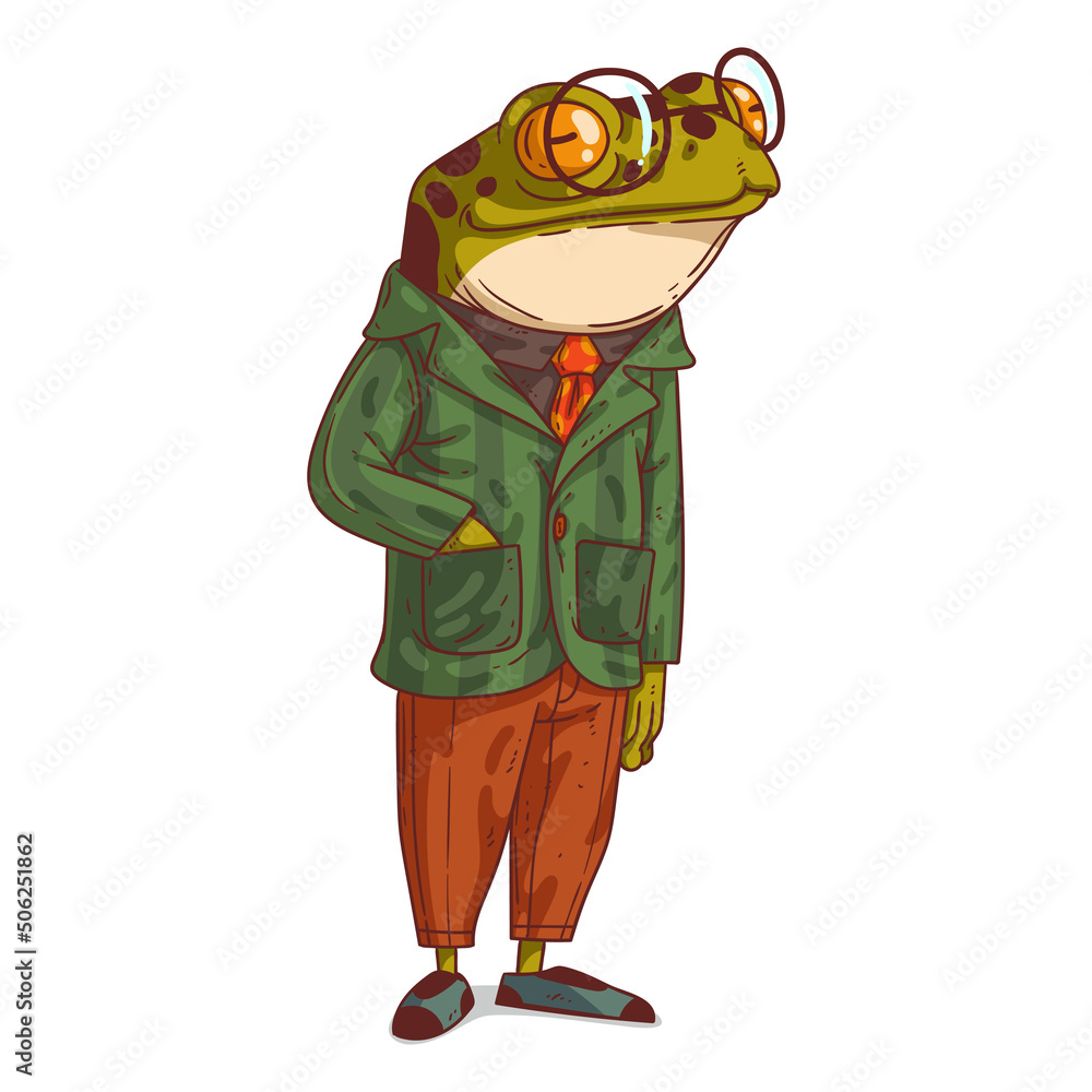 dressed frog