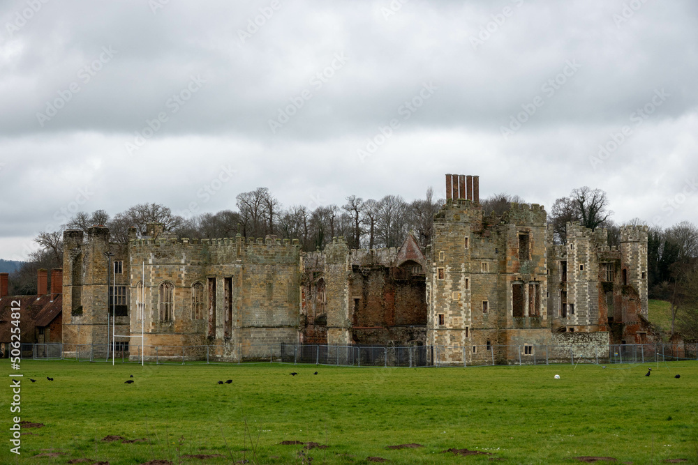 The Cowdray Heritage Ruins one of England's most important early Tudor Houses Midhurst West Sussex England