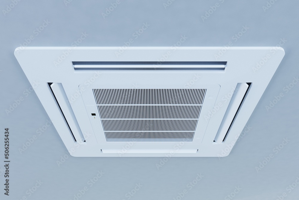 cassette air conditioner indoor unit 3d Stock Illustration Adobe Stock