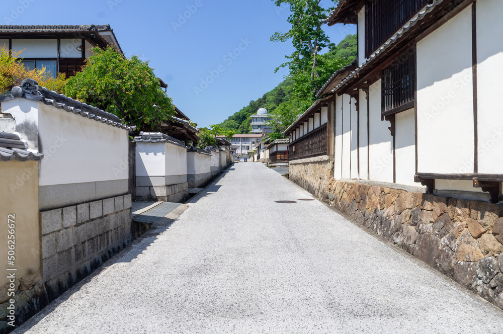 備中松山城下町の武家屋敷、5月撮影