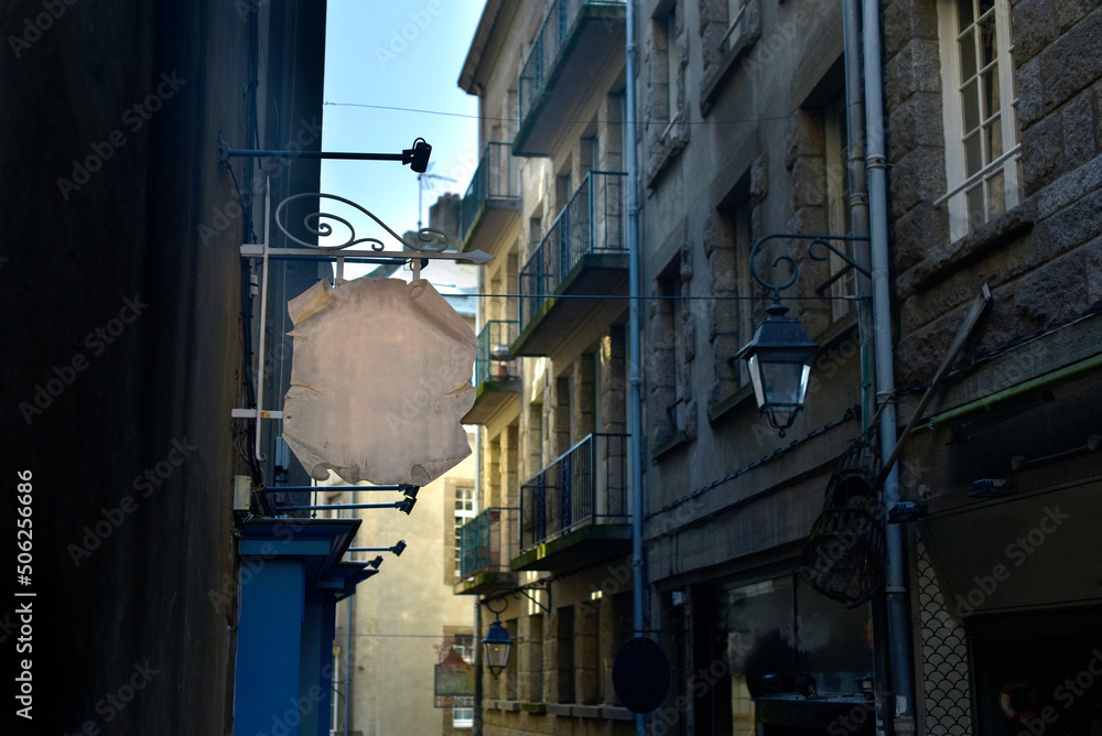 Fototapeta premium enseigne rue de Saint-Malo