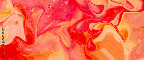 Luxurious colorful liquid marble surfaces design. Abstract green acrylic pours liquid marble surface design. Beautiful fluid abstract paint background. close-up fragment of acrylic painting on canvas.