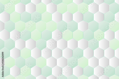 Gradient honeycomb shapes background. Abstract hexagon shapes mosaic pattern texture illustration