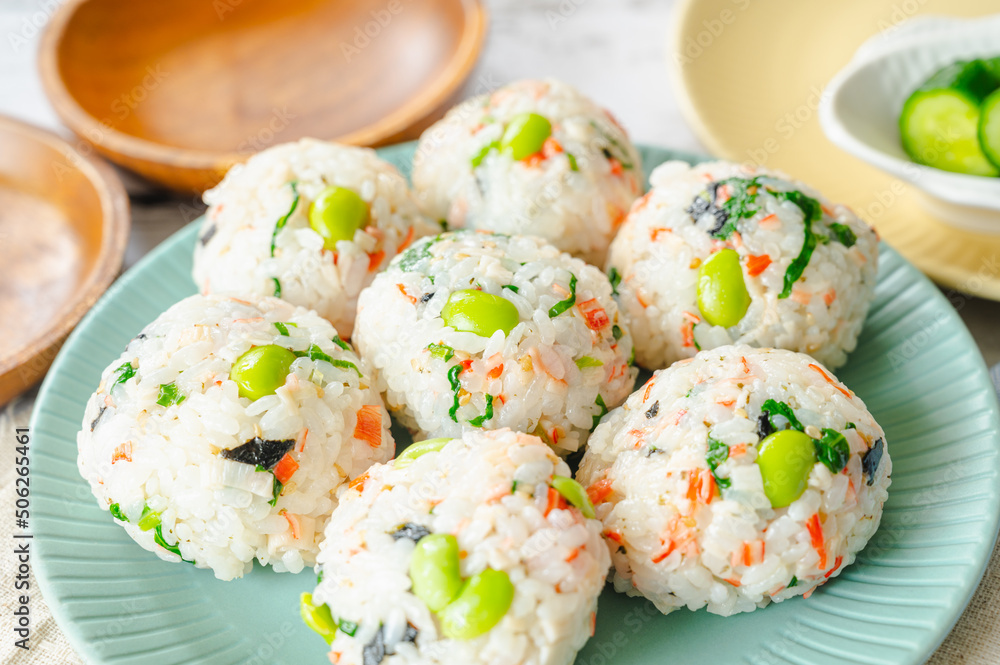 カニカマと青菜のチュモッパ Stock Photo | Adobe Stock