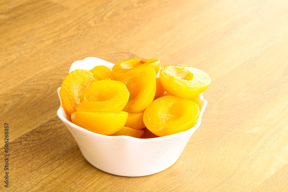 Canned apricot – sweet light dessert Canned apricot – sweet light dessert