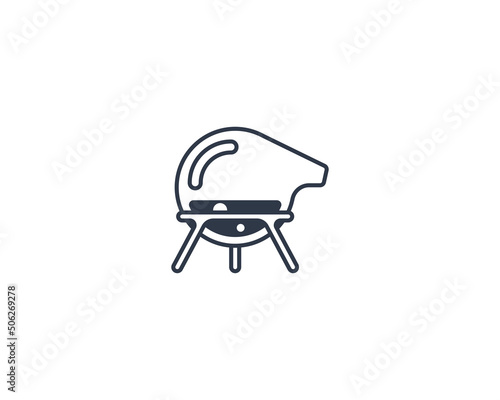 Tableau sur toile Alembic Vector Isolated Emoticon. Alembic Icon