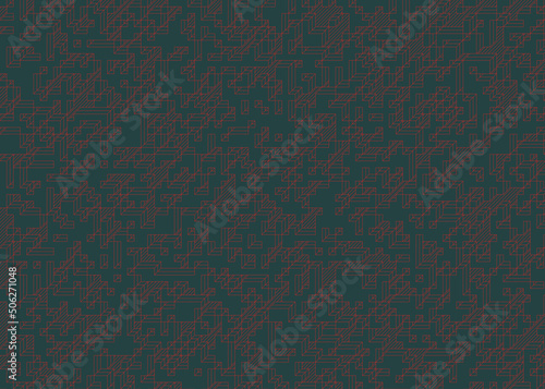 Wallpaper Mural Implementation of Edward Zajec’s “Il Cubo” from 1971. Essentially a Truchet tile set of 8 tiles and rules for placement art illustration Torontodigital.ca