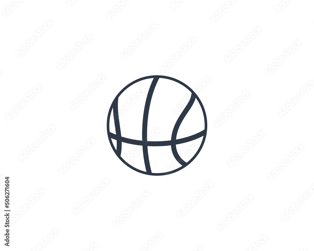 Basketball vector flat emoticon. Isolated Basketball illustration. Basketball icon Basketball vector flat emoticon. Isolated Basketball illustration. Basketball icon