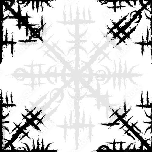 Norse viking black seamless background
