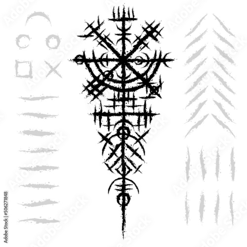 Scandinavian viking black symbol