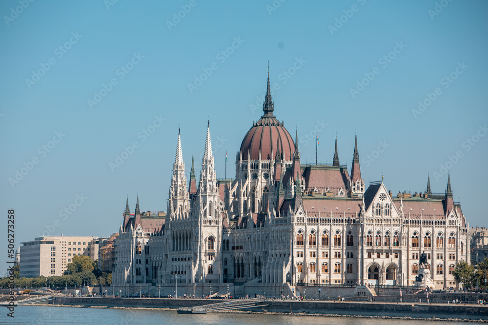 budapest parliament building at sunny day