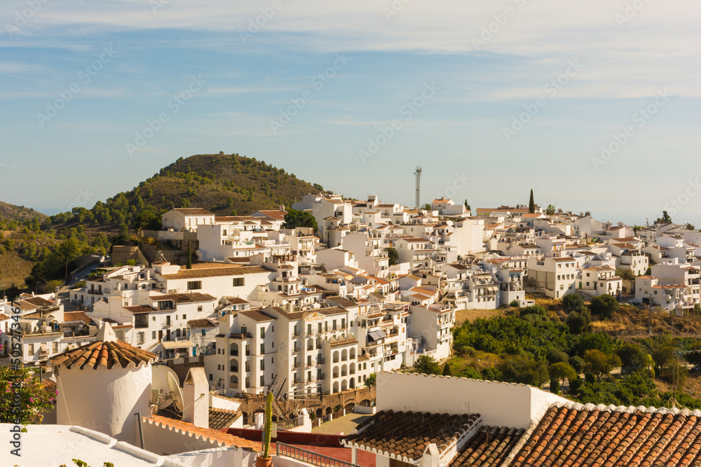 Frigiliana, beautiful white town in Malaga. Costa del Sol, Andalusia, Spain