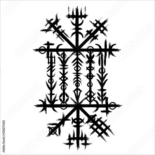 Norse people old symbol brush