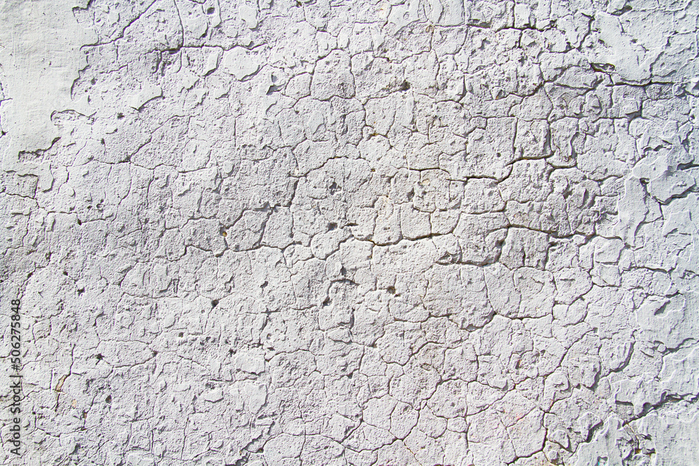 Texture of an old stone with a crack. Grunge brick texture.