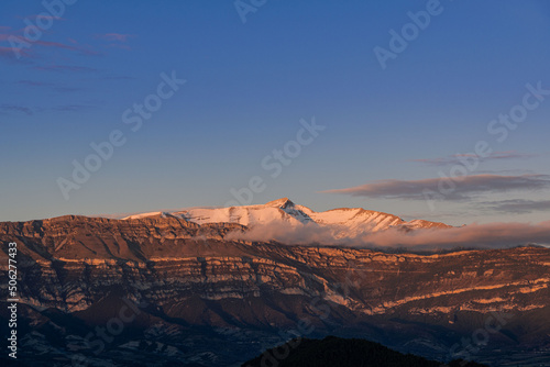  sunset over the mountains of Huesca