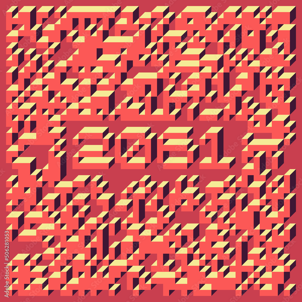 2061 Implementation of Edward Zajec “Il Cubo” from 1971. Essentially a Truchet tile set of 8 tiles and rules for placement art illustration 2061 Implementation of Edward Zajec “Il Cubo” from 1971. Essentially a Truchet tile set of 8 tiles and rules for placement art illustration
