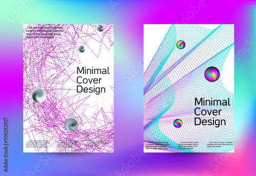 Minimum coverage of a vector. Cover design. Set of modern abstract musical backgrounds. Sound flyer for creating a fashionable cover, banner, poster, booklet...