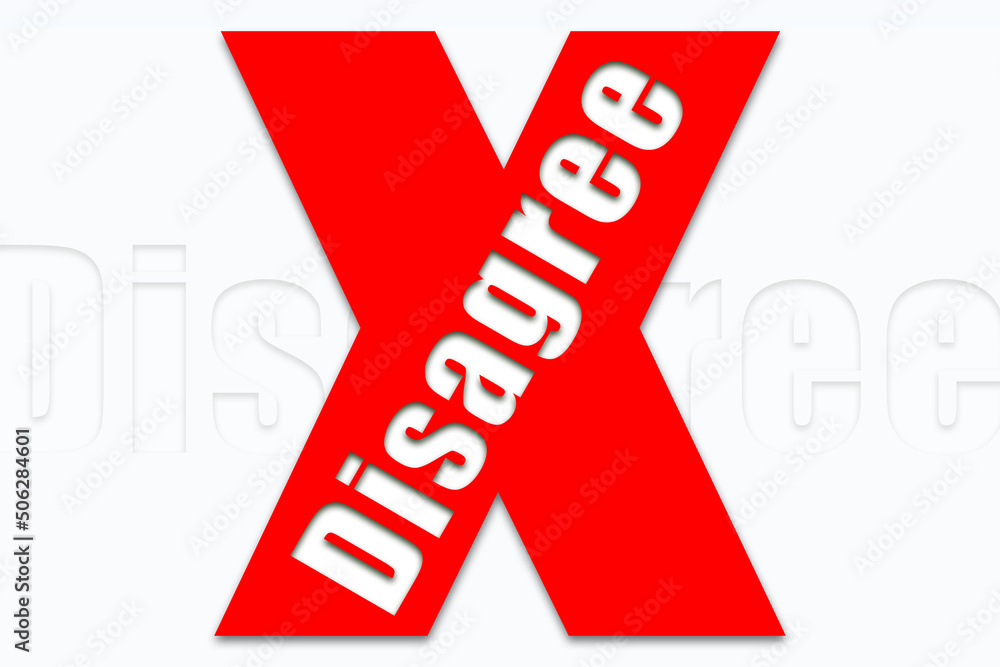 Disagree Red X Mark background design using bright reddish color . Cross mark is used to express objection in choice & decision making concepts like poll, voting, questionnaire and feedback survey. Disagree Red X Mark background design using bright reddish color . Cross mark is used to express objection in choice & decision making concepts like poll, voting, questionnaire and feedback survey.