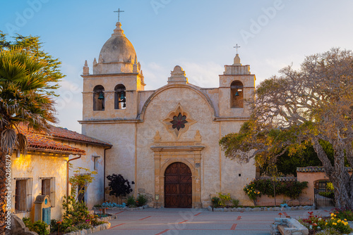 Exterior of Carmel Mission In California
