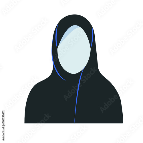 Woman Arab wear niqab Hijab Vector  UAE Saudi Arabia Bahrain Qatar Kuwait
