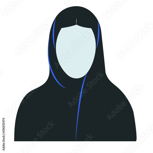 Woman Arab wear niqab Hijab Vector  UAE Saudi Arabia Bahrain Qatar Kuwait
