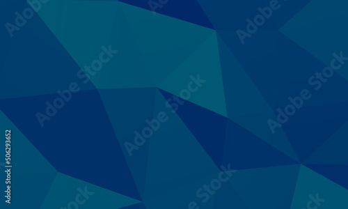 Abstract background of blue polygons.