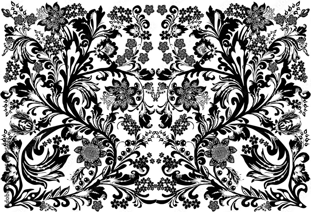 black and white floral background illustration black and white floral background illustration