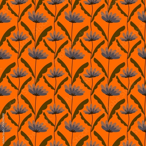 Floral seamless flower pattern for fabrics and textiles and packaging and gifts and cards and linens and kids