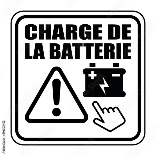 Logo charge de la batterie.