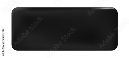 Black painted metal plate. Vector.