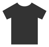 T-shirt vector illustration. Flat illustration iconic design of t-shirt, isolated on a white background.