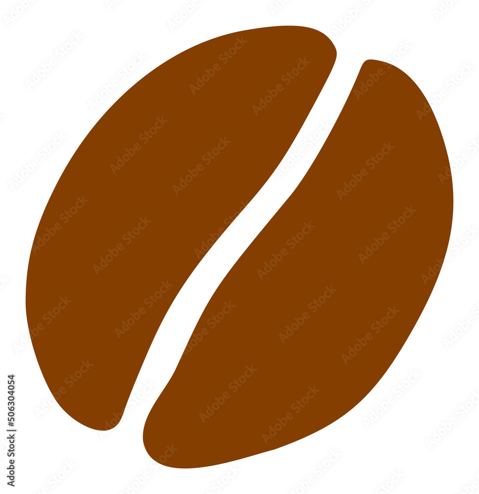 Cacao bean vector illustration. Flat illustration iconic design of cacao bean, isolated on a white background. Cacao bean vector illustration. Flat illustration iconic design of cacao bean, isolated on a white background.