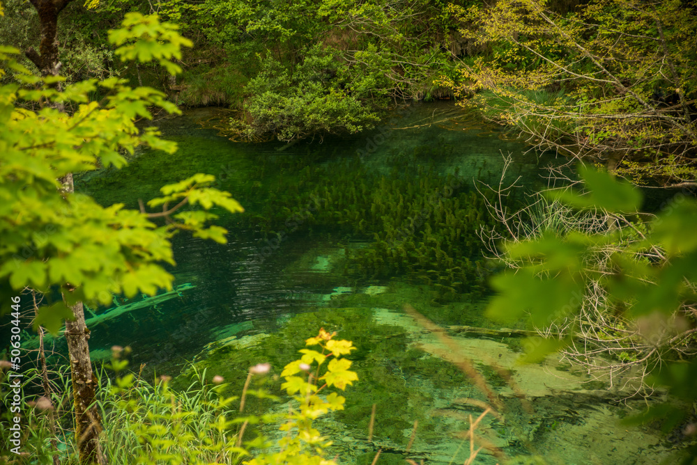 View of Plitvice lakes in Croatia View of Plitvice lakes in Croatia