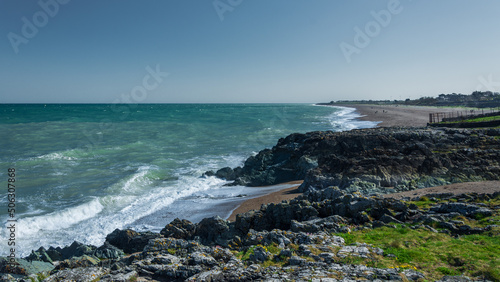 Fotografija Greystones Beach, County Wicklow, Ireland.