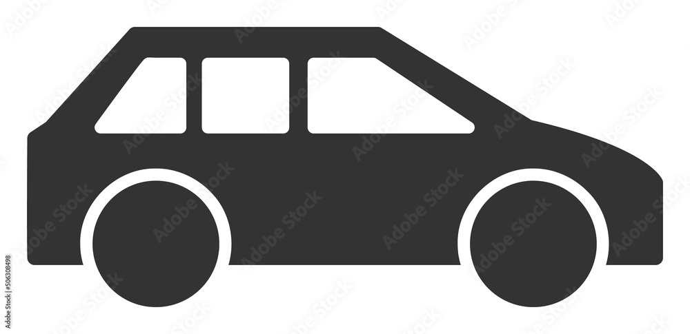Car vector illustration. Flat illustration iconic design of car, isolated on a white background. Car vector illustration. Flat illustration iconic design of car, isolated on a white background.