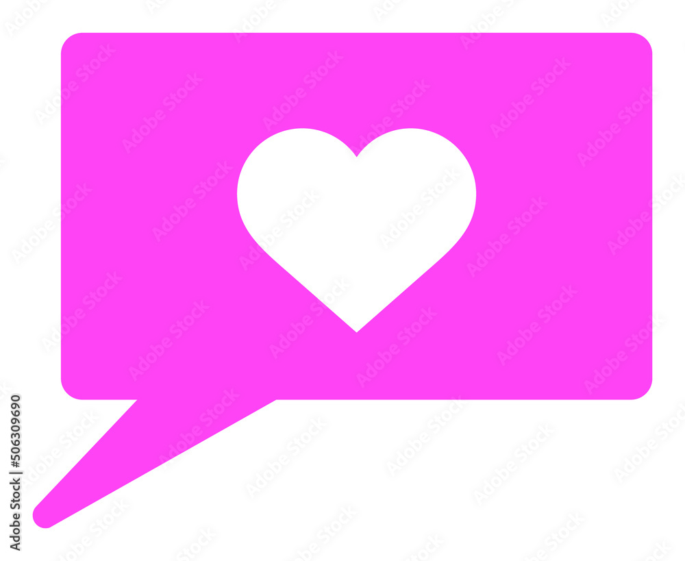 Love talk vector illustration. Flat illustration iconic design of love talk, isolated on a white background. Love talk vector illustration. Flat illustration iconic design of love talk, isolated on a white background.