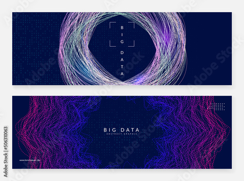 Big data background. Digital technology abstract