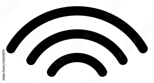 Broadcasting source vector illustration. Flat illustration iconic design of broadcasting source, isolated on a white background.