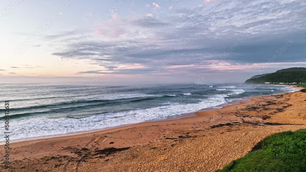 Sunrise seascape with clouds at Shelly Beach on the Central Coast, NSW, Australia. Sunrise seascape with clouds at Shelly Beach on the Central Coast, NSW, Australia.