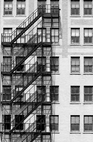 Fire Escape, black and white