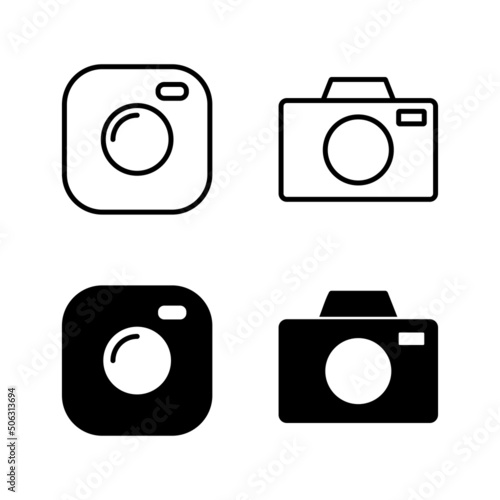 Camera icons vector. photo camera sign and symbol. photography icon.