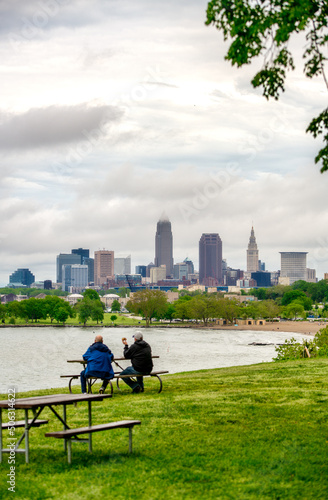 Canvas-taulu Cleveland Ohio Skyline