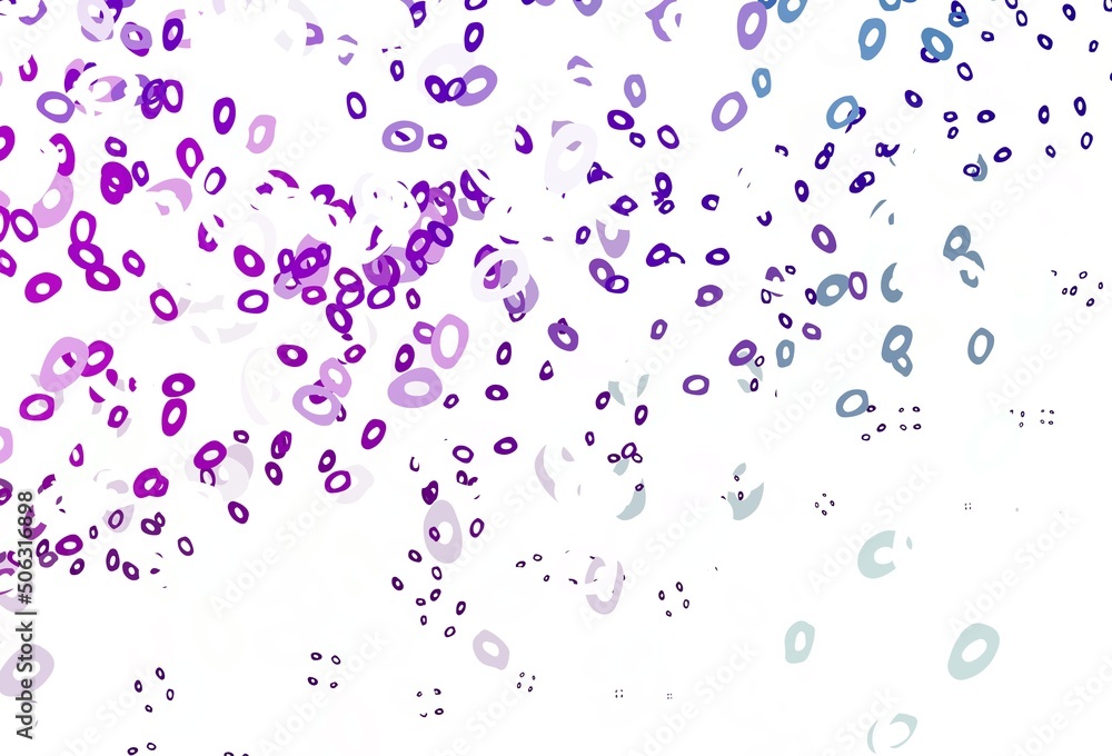 Light Purple, Pink vector pattern with spheres.