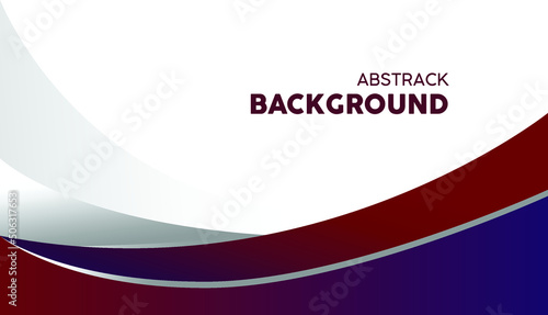 Abstract colored curved line at bottom right on white background. Vector illustration.