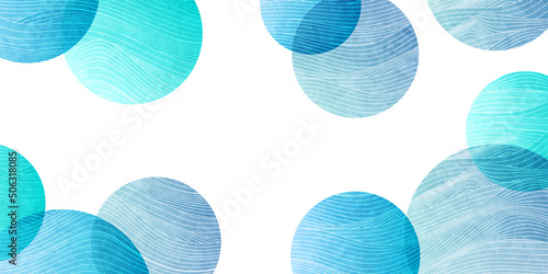 海　水玉　和紙　背景