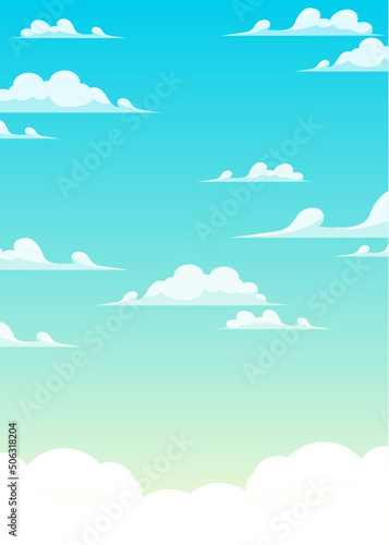 sky illustration flat design freee vector