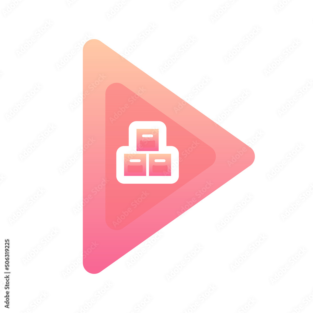 stockpile play logo gradient design template icon stockpile play logo gradient design template icon