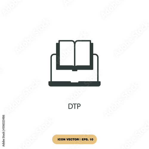 dtp icons  symbol vector elements for infographic web