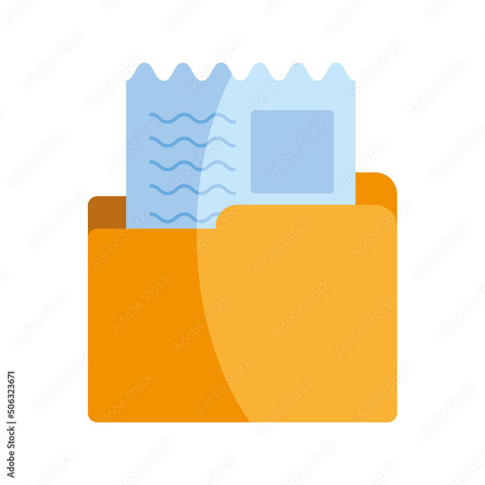 folder with file document folder with file document