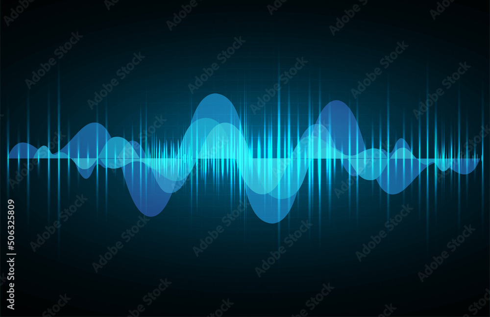 Sound waves oscillating dark light Sound waves oscillating dark light